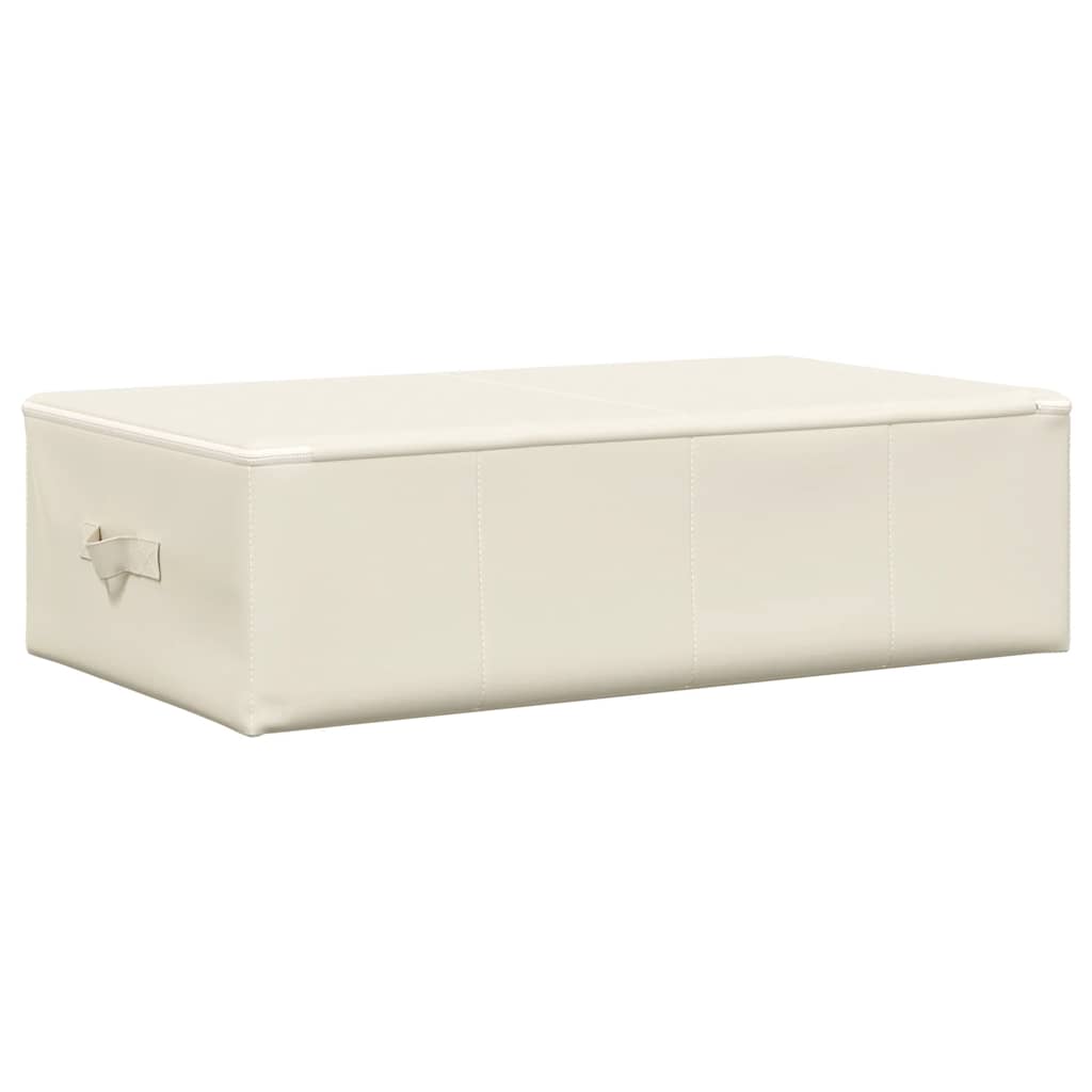 Scatola Portaoggetti in Tessuto 70x40x18 cm Crema