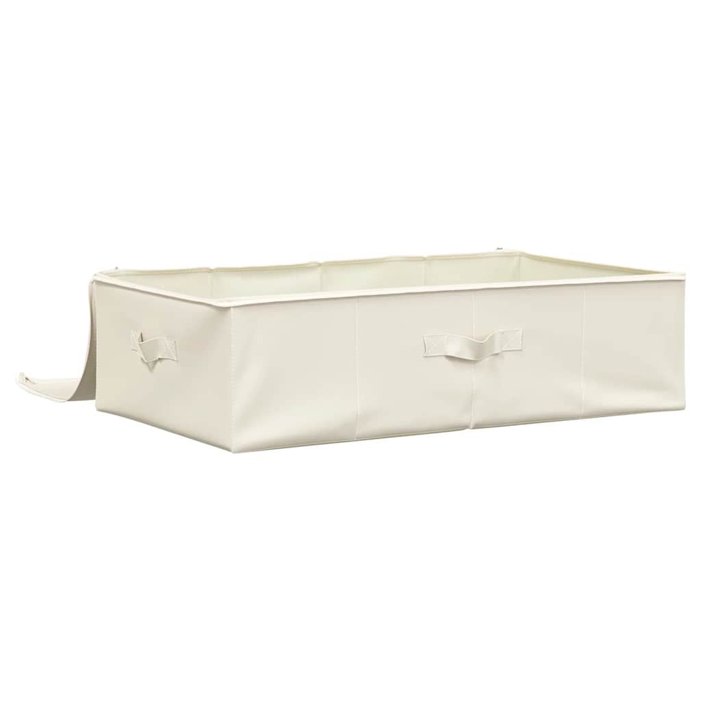 Scatola Portaoggetti in Tessuto 70x40x18 cm Crema