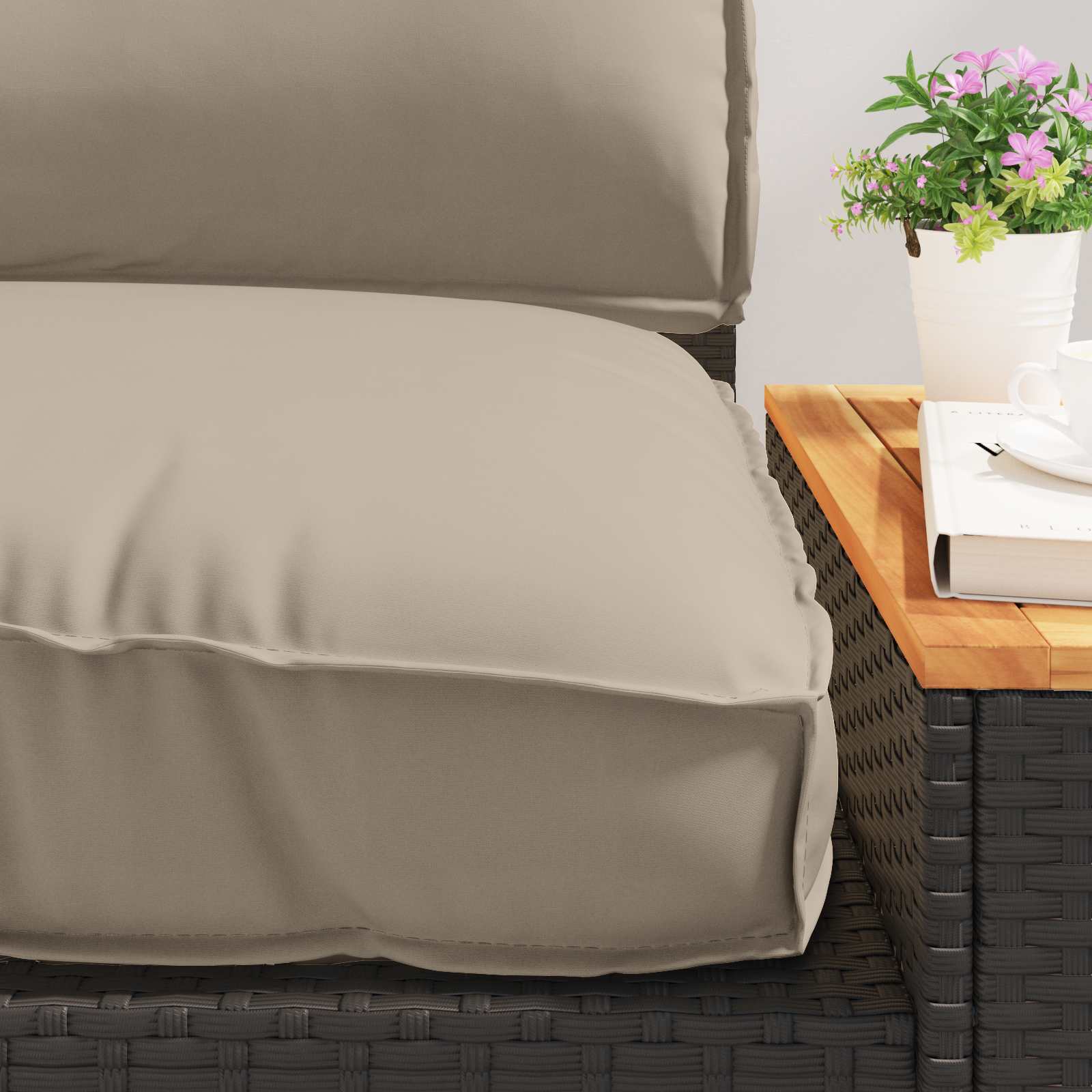 Set di Cuscini per Pallet Tessuto Oxford Talpa 80 x 80 x 52 cm
