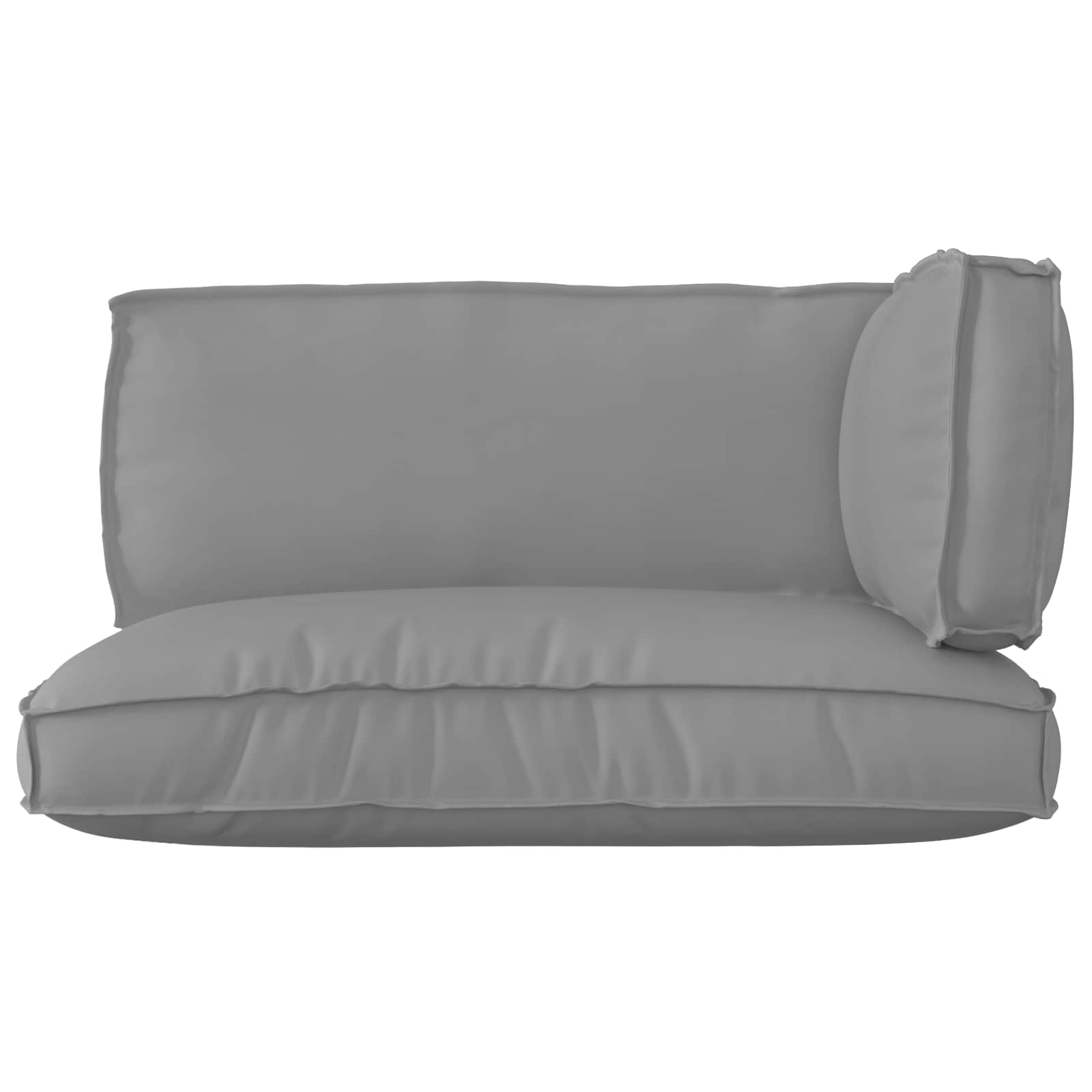 Set di Cuscini per Pallet Tessuto Oxford Grigio
