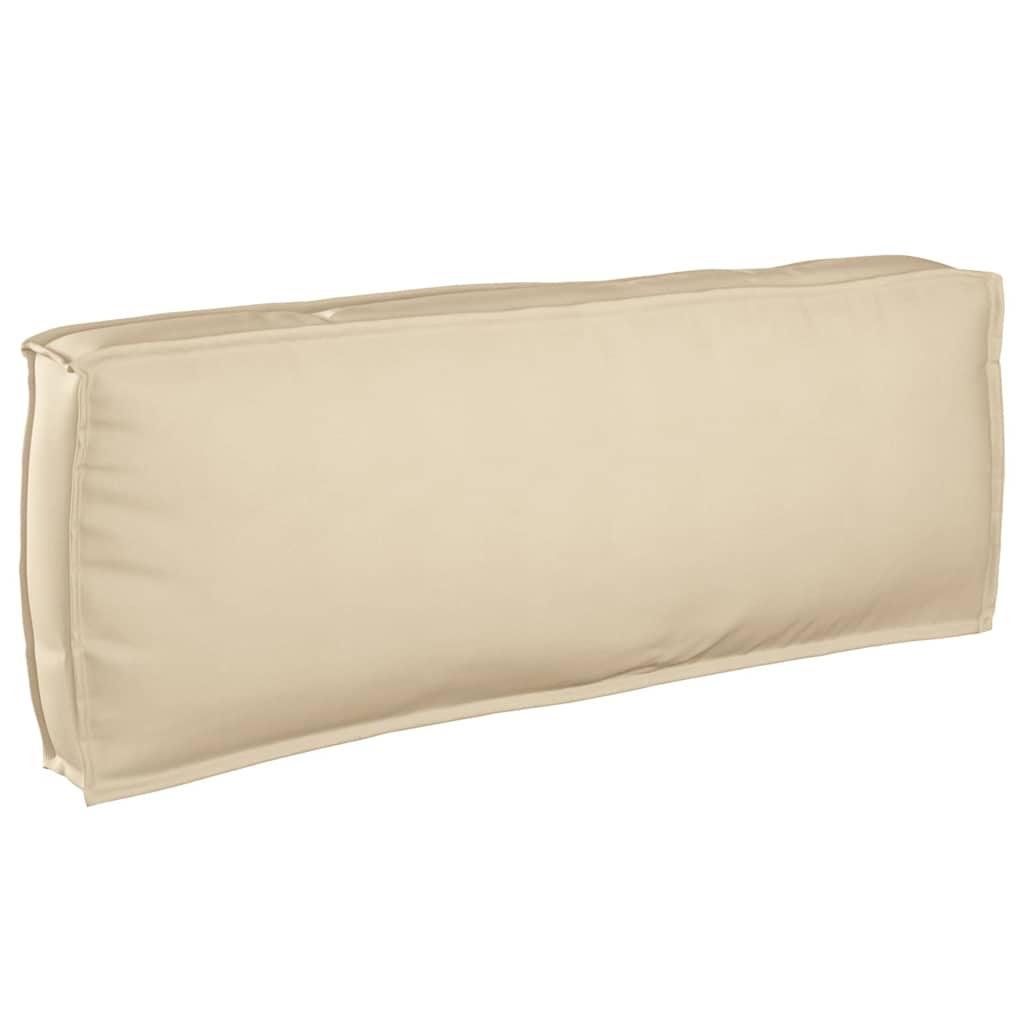 Set di Cuscini per Pallet Tessuto Oxford Beige 120 x 80 x 52 cm