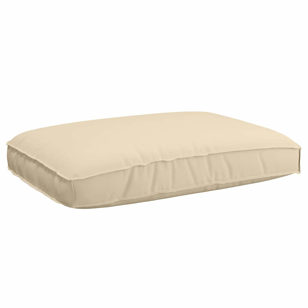 Set di Cuscini per Pallet Tessuto Oxford Beige 120 x 80 x 52 cm