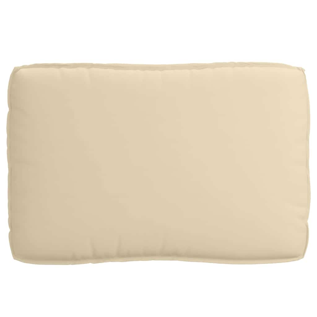 Set di Cuscini per Pallet Tessuto Oxford Beige 120 x 80 x 52 cm