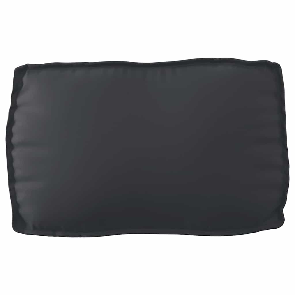 Set di Cuscini per Pallet Tessuto Oxford Nero 120 x 80 x 52 cm