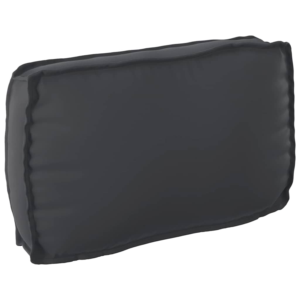 Set di Cuscini per Pallet Tessuto Oxford Nero 120 x 80 x 52 cm