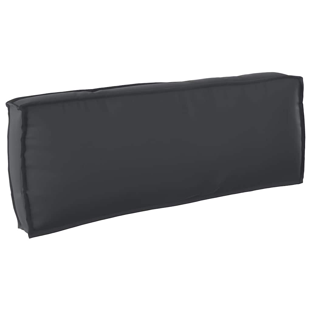 Set di Cuscini per Pallet Tessuto Oxford Nero 120 x 80 x 52 cm