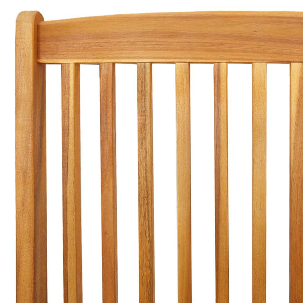 Sedia pieghevole 6 pz Grigio Legno massello di acacia