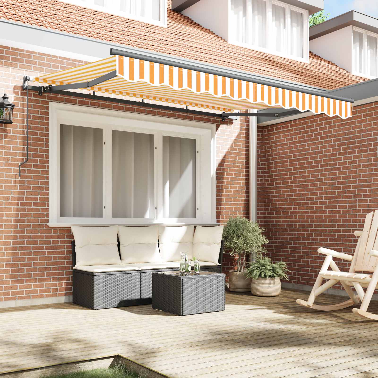 Tenda retrattile Giallo 250 x 200 cm Tessuto