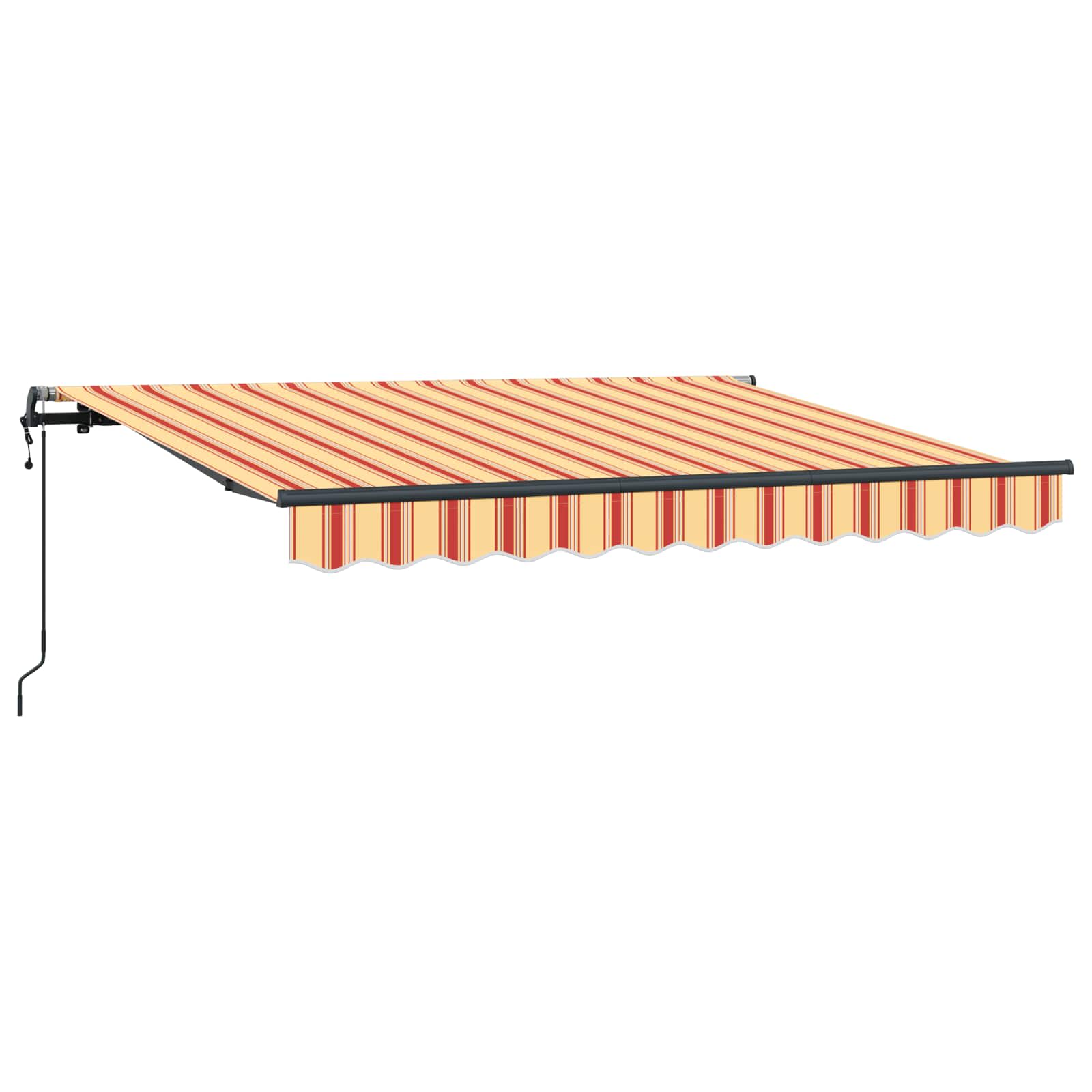 Tenda retrattile Giallo e Arancione 250 x 200 cm Tessuto