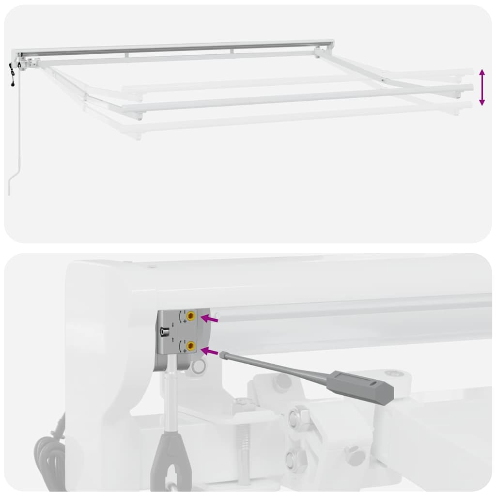 Struttura della tenda Rosso e Bianco 250 x 200 cm