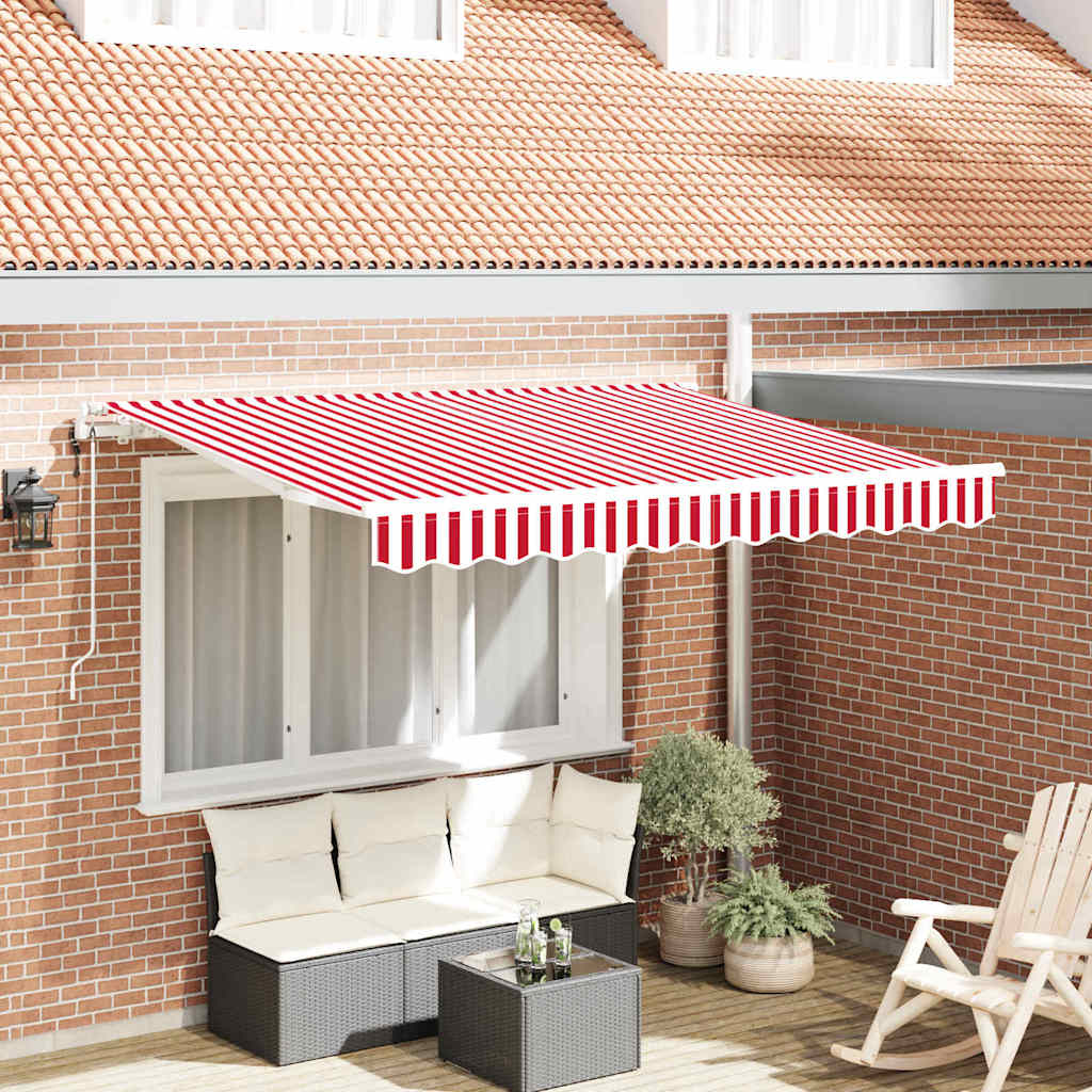 Tenda retrattile Rosso 250 x 200 cm Tessuto