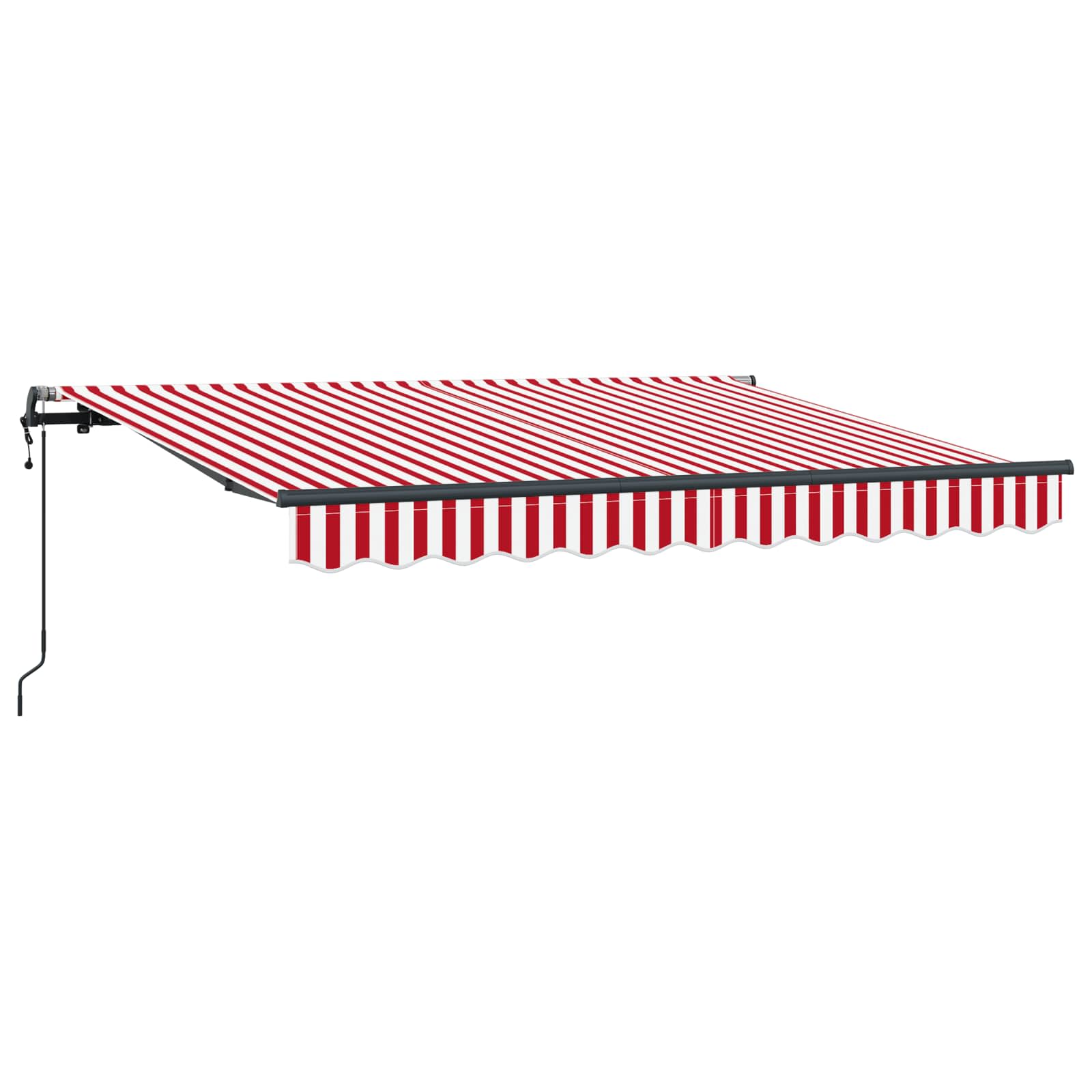 Tenda retrattile Rosso 250 x 200 cm Tessuto
