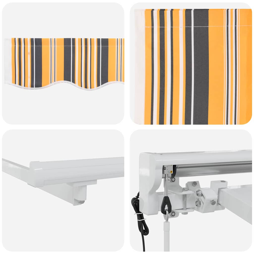 Struttura della tenda Giallo e Grigio 250 x 200 cm