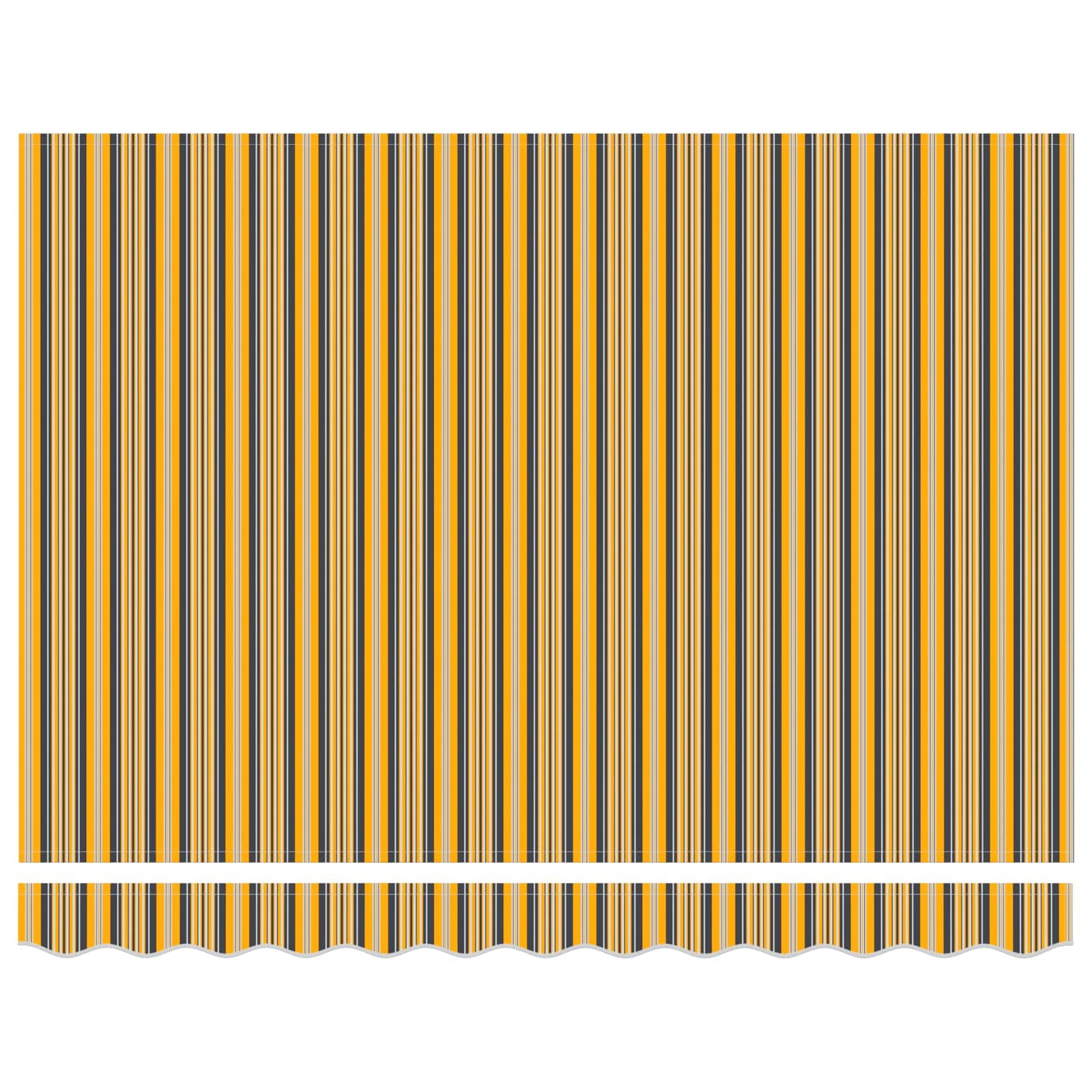 Tenda retrattile Giallo e Grigio 250 x 200 cm Tessuto