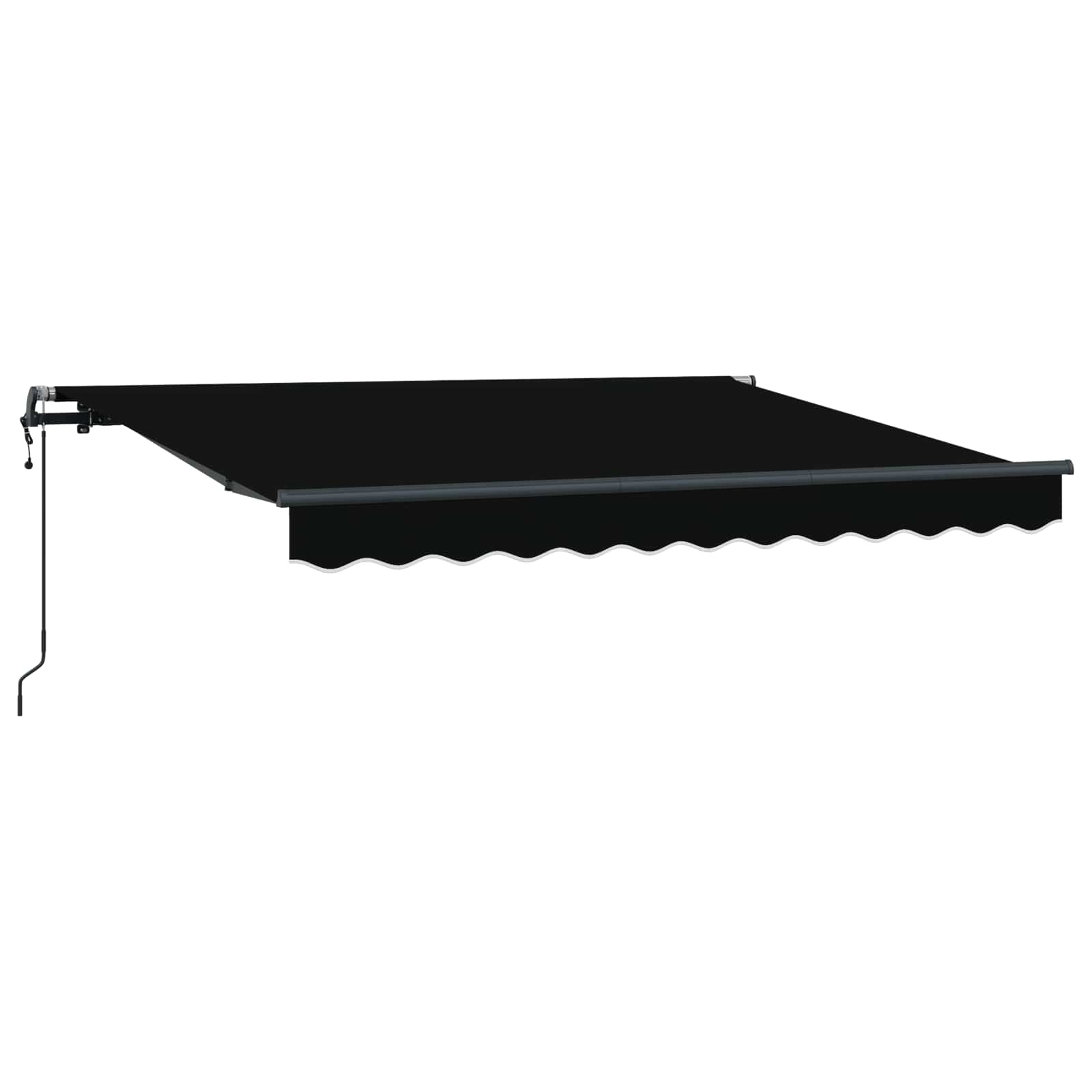 Tenda retrattile Nero 250 x 200 cm Tessuto