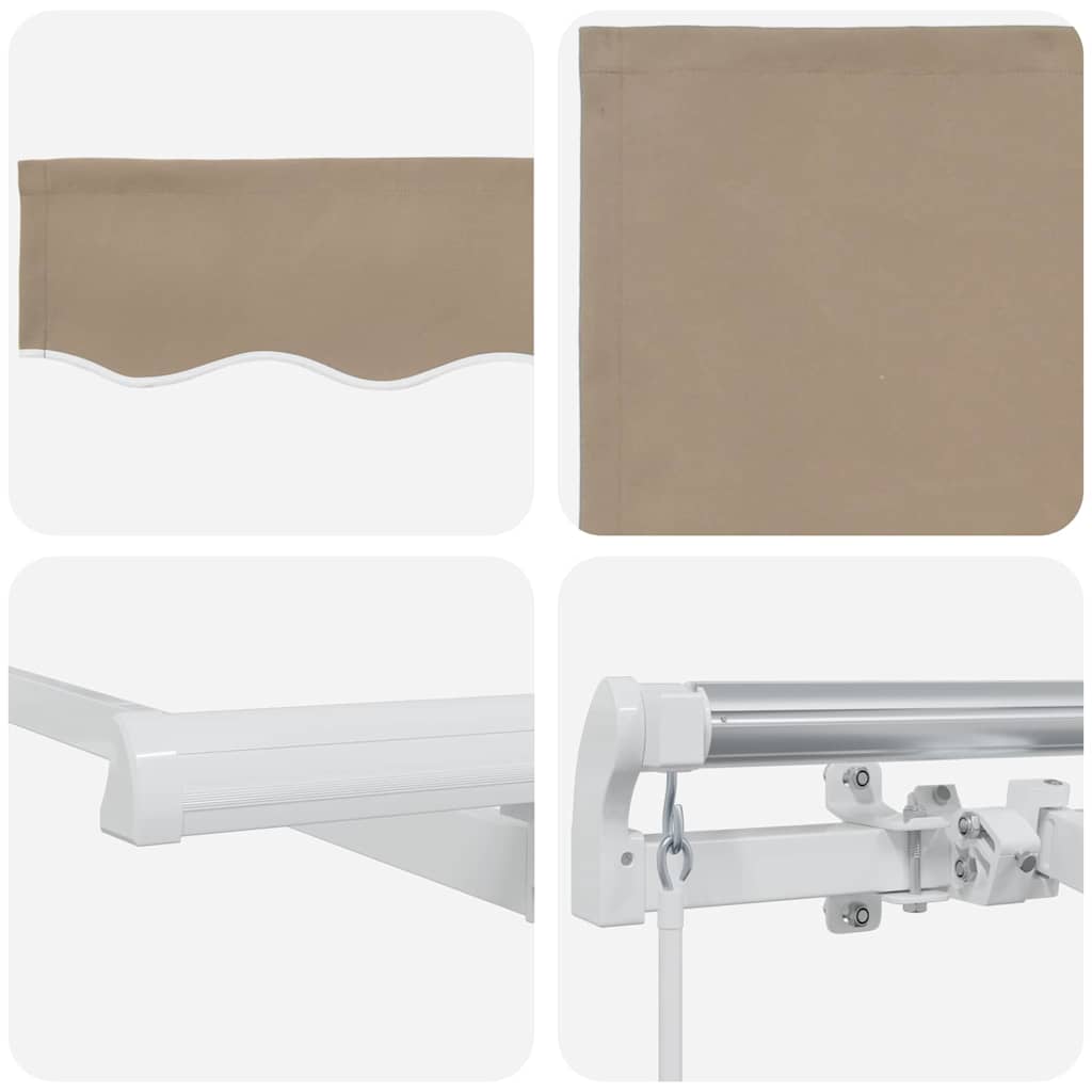 Tenda retrattile Beige 250 x 200 cm Tessuto