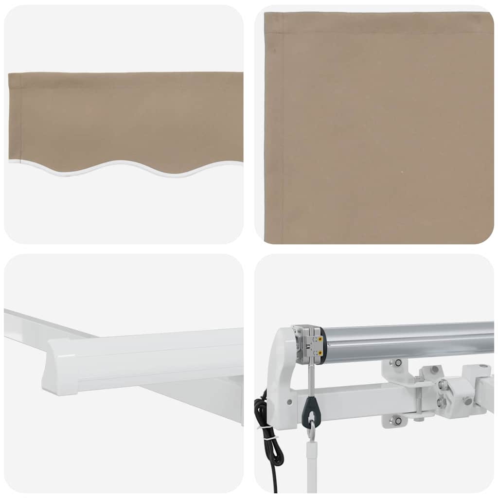 Tenda retrattile Beige 250 x 200 cm Tessuto