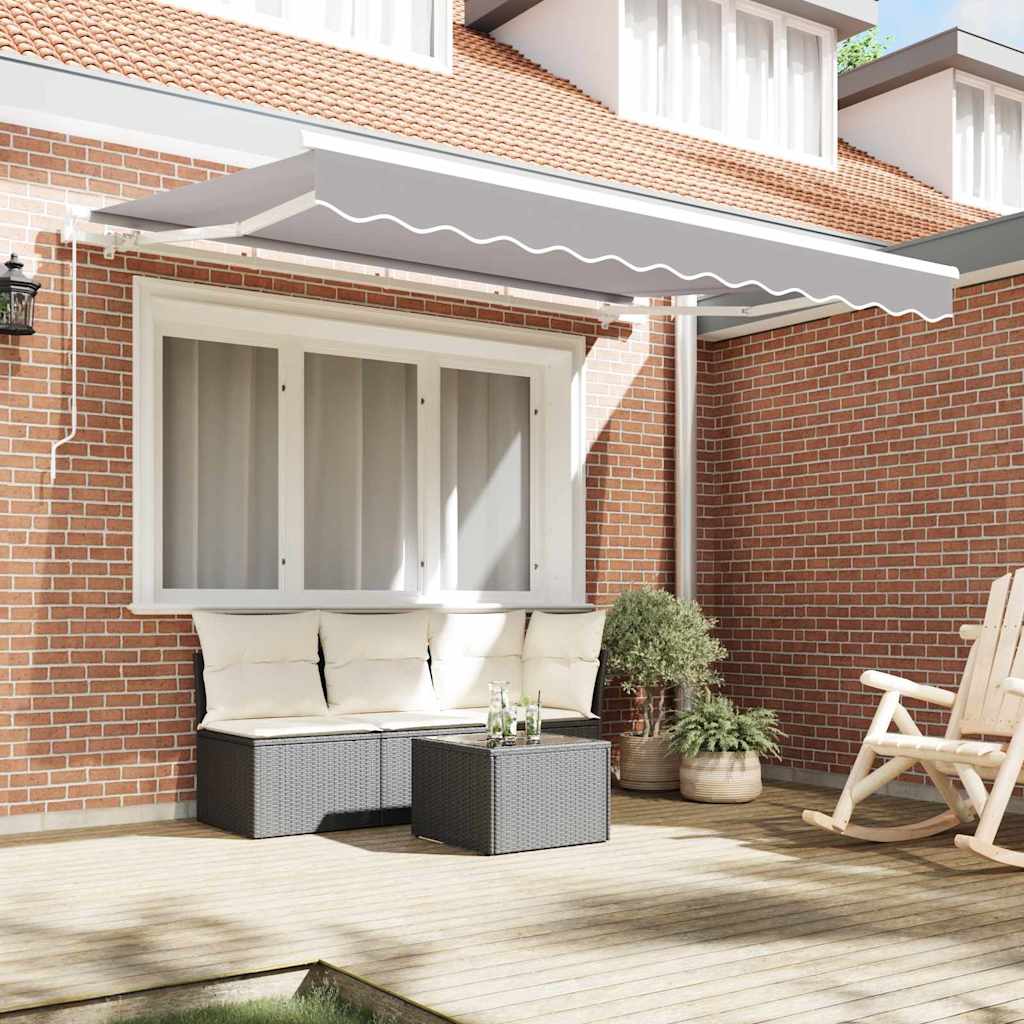 Tenda retrattile Grigio chiaro 250 x 200 cm Tessuto