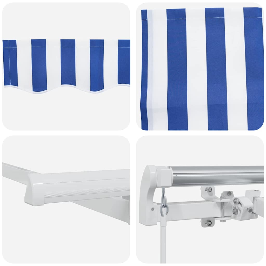 Tenda retrattile Blu 300 x 200 cm Tessuto