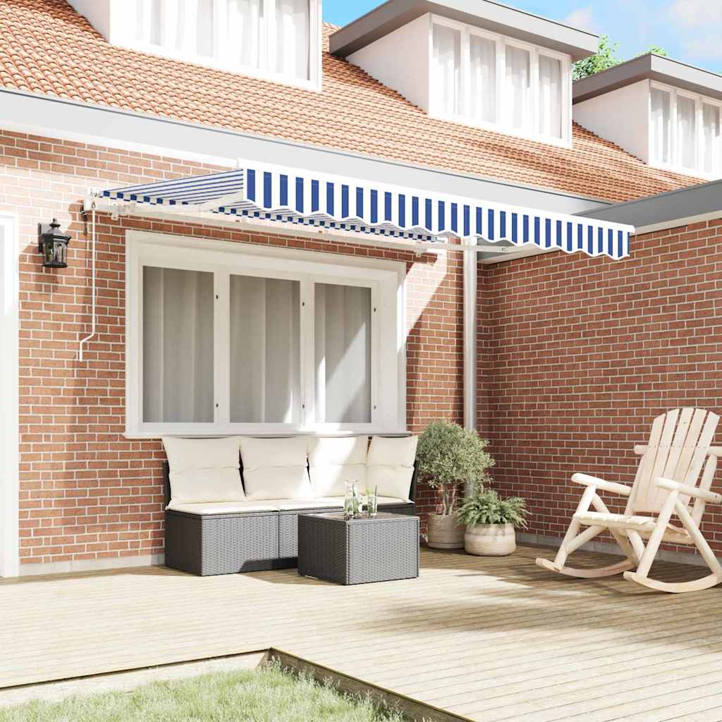 Tenda retrattile Blu 300 x 200 cm Tessuto