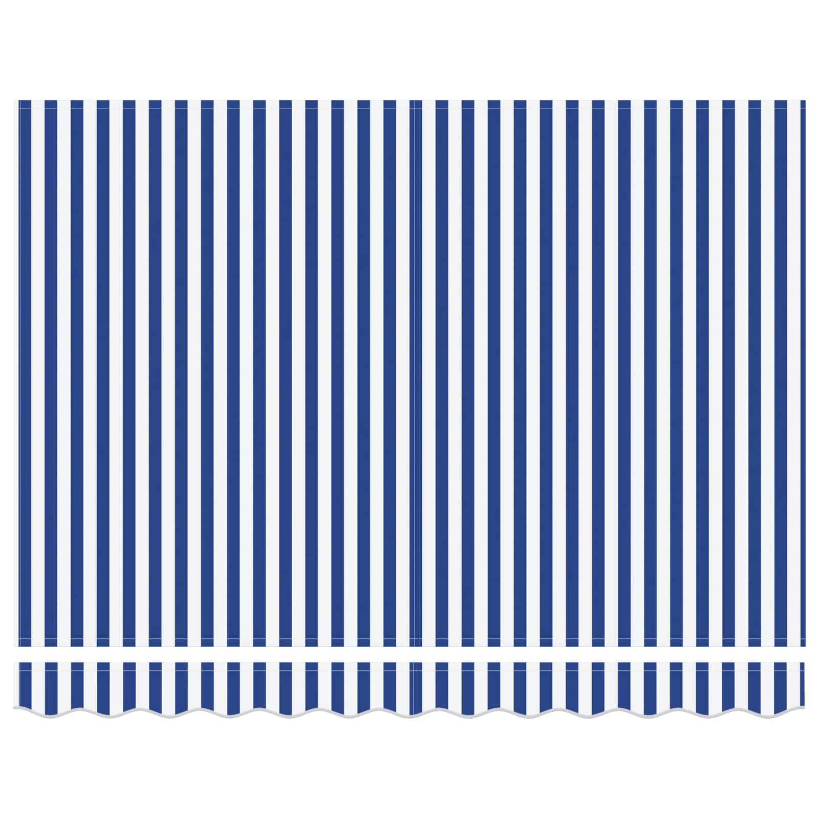 Tenda retrattile Blu e Bianco 300 x 200 cm