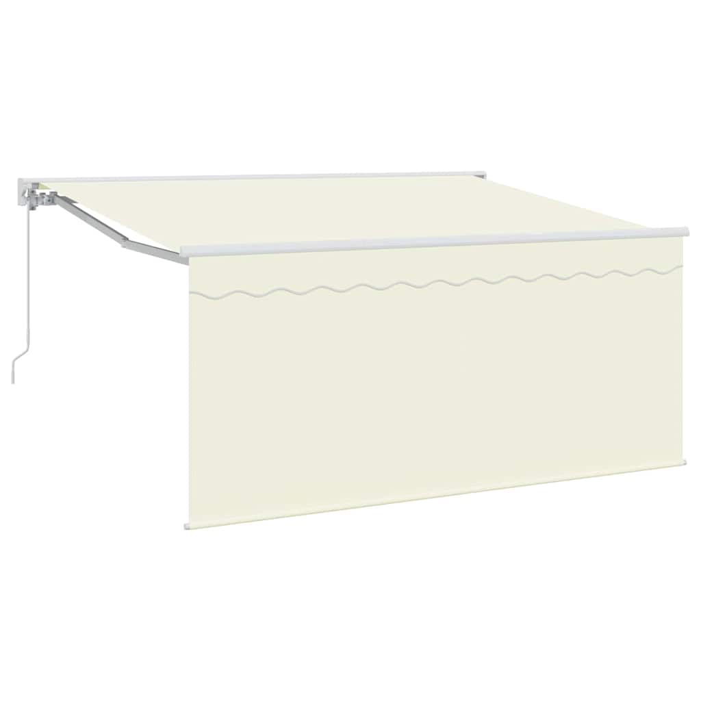 Tenda retrattile Crema 300 x 200 cm Poliestere e Alluminio