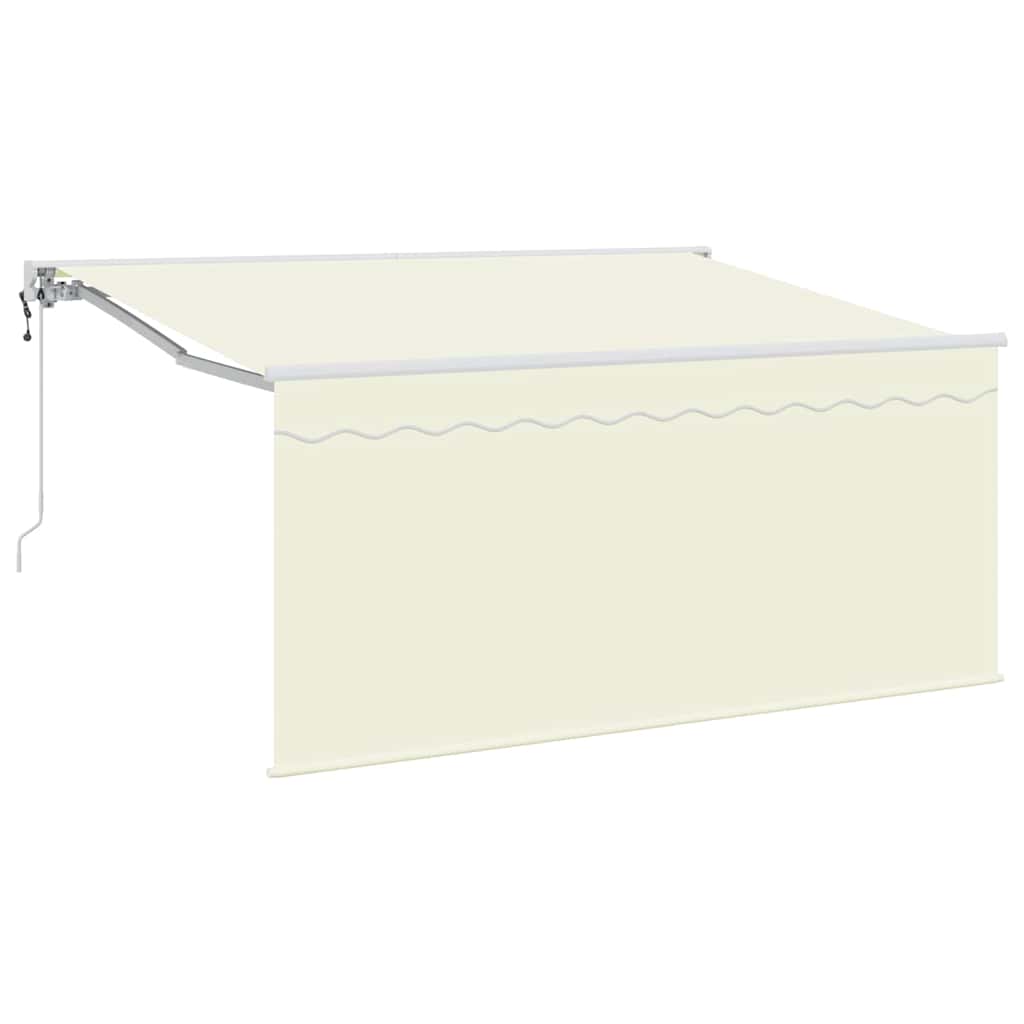 Tenda retrattile Crema 300 x 200 cm Poliestere e Alluminio