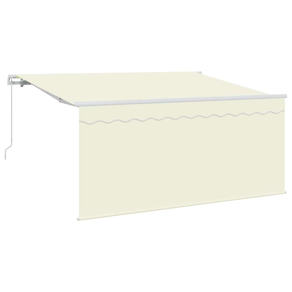 Tenda retrattile Crema 300 x 200 cm Poliestere e Alluminio