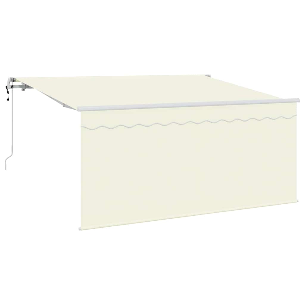 Tenda retrattile Crema 300 x 200 cm Poliestere e Alluminio