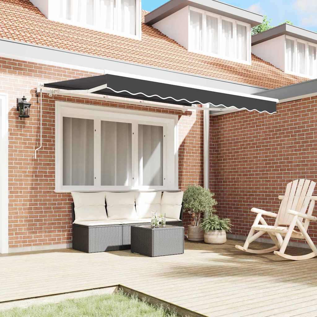 Tenda retrattile Antracite 300 x 200 cm Tessuto