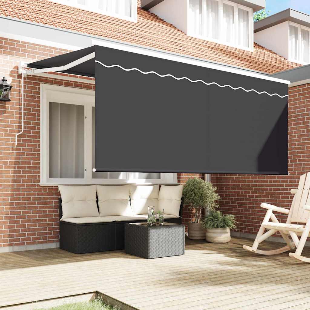 Tenda retrattile Antracite 300 x 200 cm Tessuto