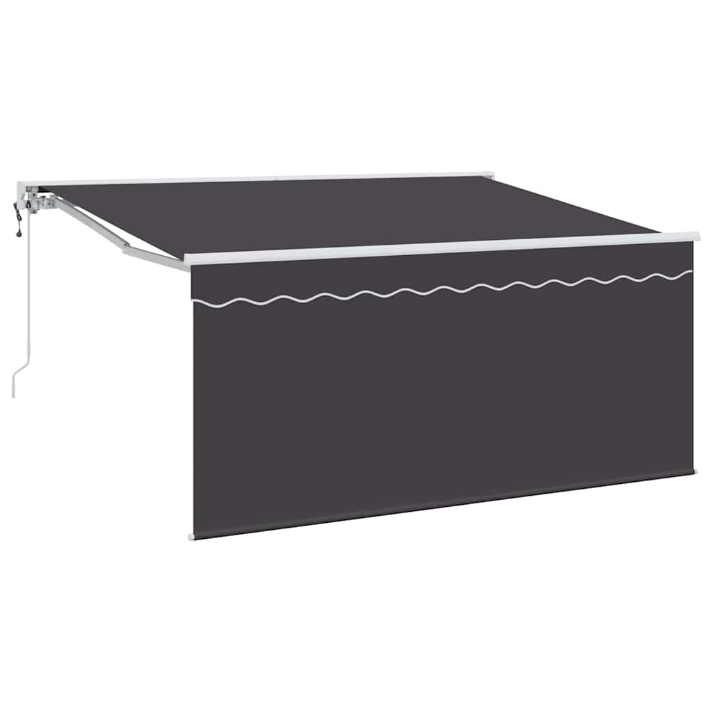 Tenda retrattile Antracite 300 x 200 cm Poliestere e Alluminio