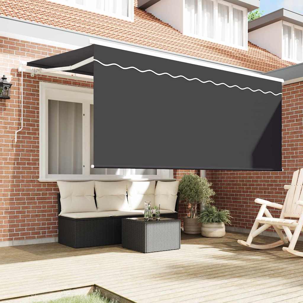 Tenda retrattile Antracite 300 x 200 cm Tessuto
