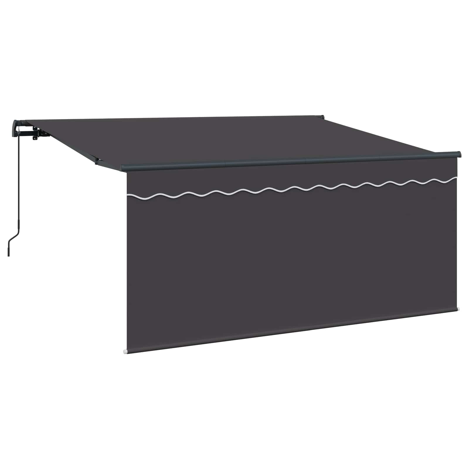 Tenda retrattile Antracite 300 x 200 cm Tessuto