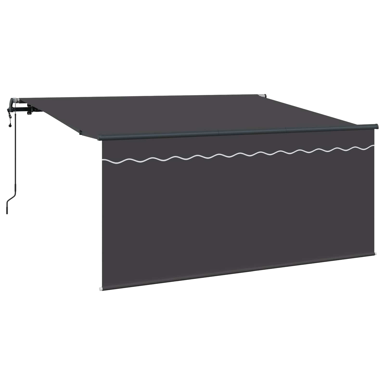 Tenda retrattile Antracite 300 x 200 cm Tessuto