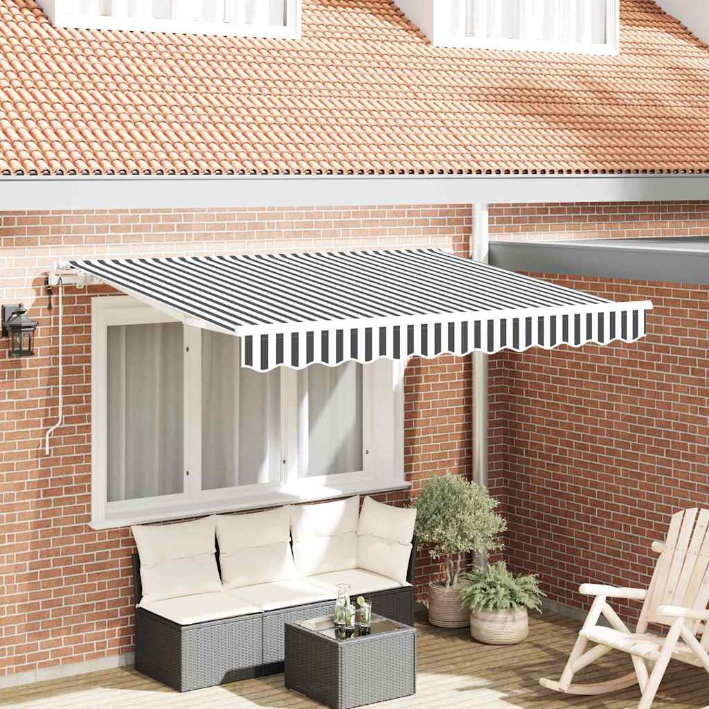 Tenda retrattile Antracite 300 x 200 cm Tessuto