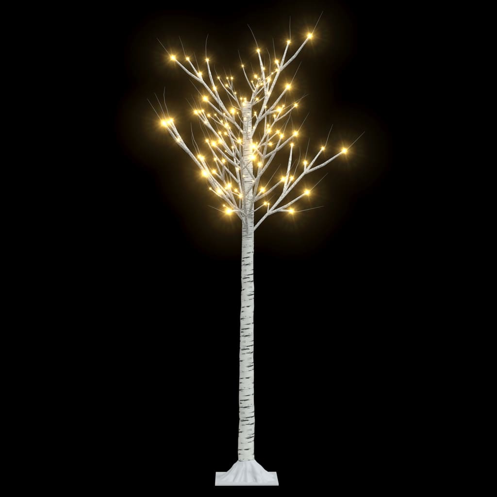 Albero Natale 156 LED 1,5 m Salice Bianco Caldo Interno Esterno