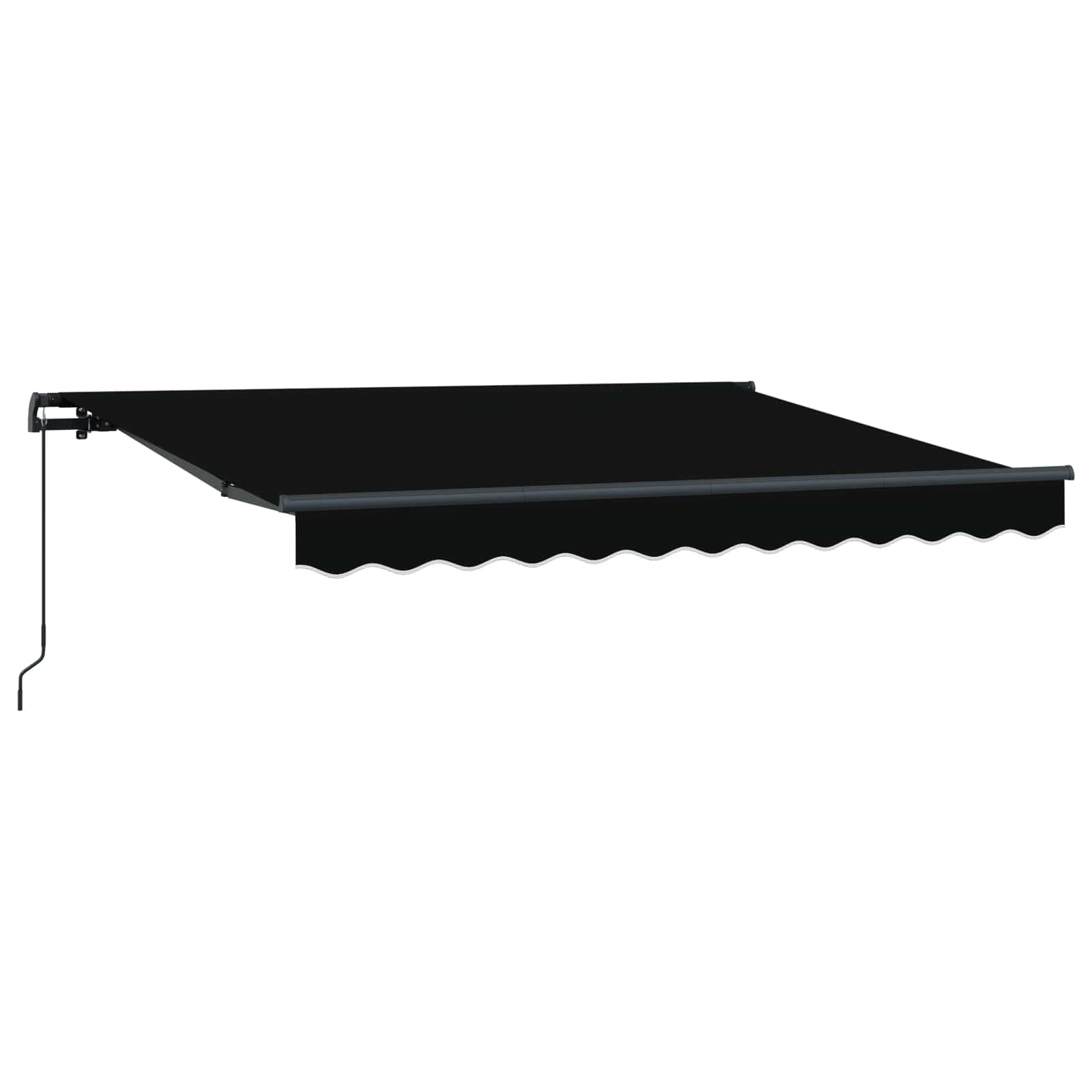 Tenda retrattile Nero 300 x 200 cm Tessuto