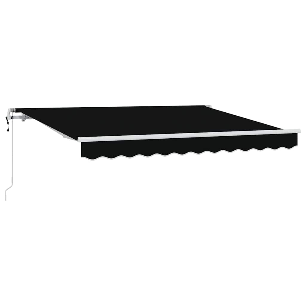 Tenda retrattile Nero 300 x 200 cm Tessuto