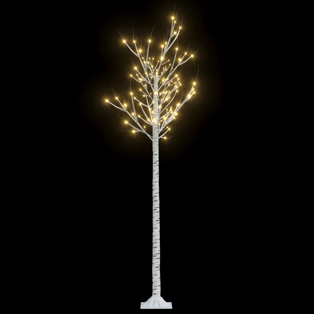 Albero Natale 200 LED 1,8 m Salice Bianco Caldo Interno Esterno