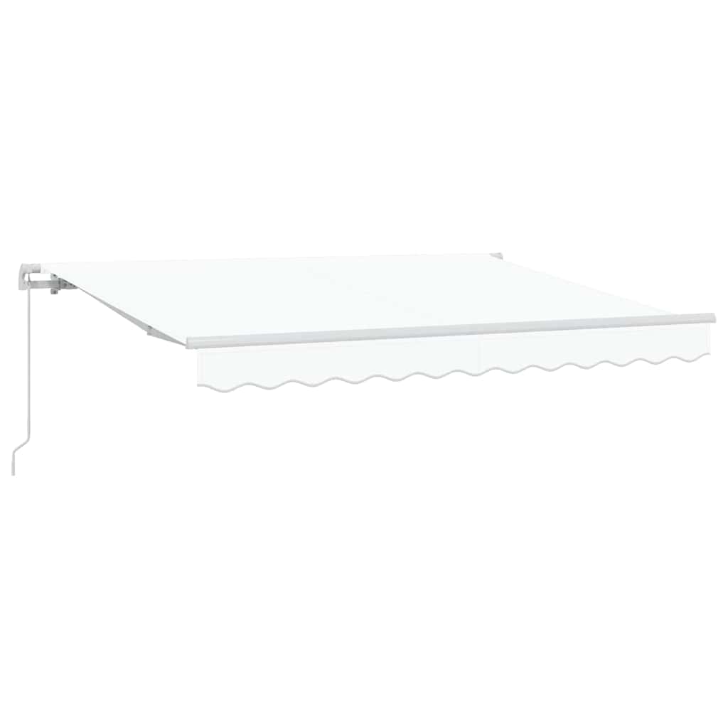 Tenda retrattile Bianco 300 x 200 cm Tessuto
