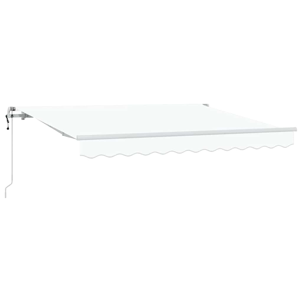Tenda retrattile Bianco 300 x 200 cm Tessuto