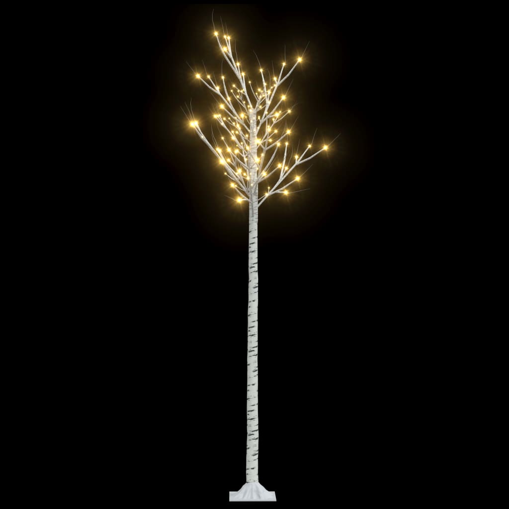 Albero Natale 220 LED 2,2 m Salice Bianco Caldo Interno Esterno