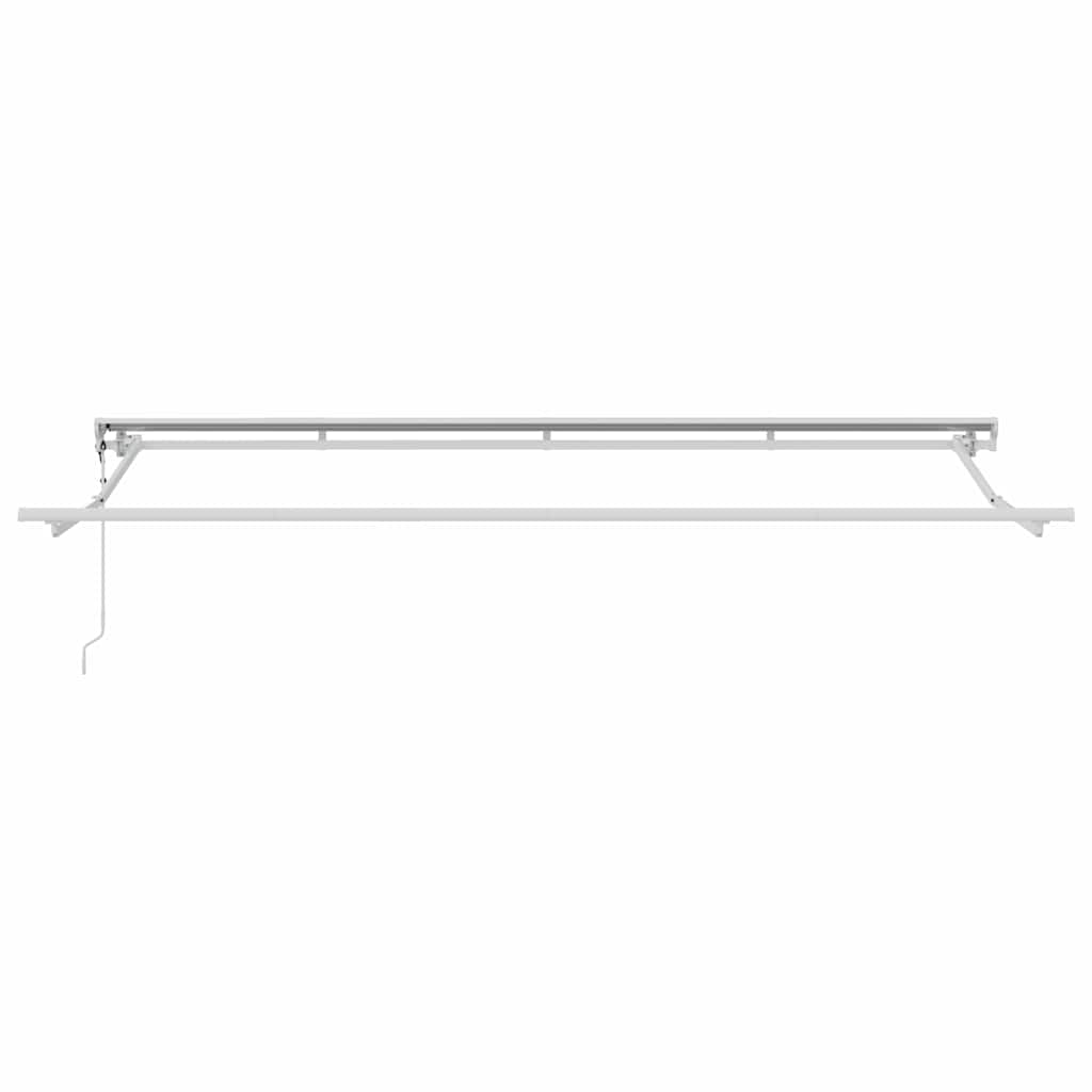 Tenda retrattile Crema 350 x 200 cm Poliestere e Alluminio