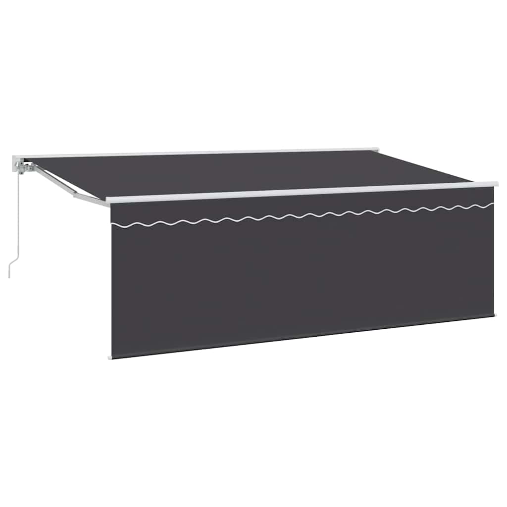 Tenda retrattile Crema 350 x 200 cm Poliestere e Alluminio