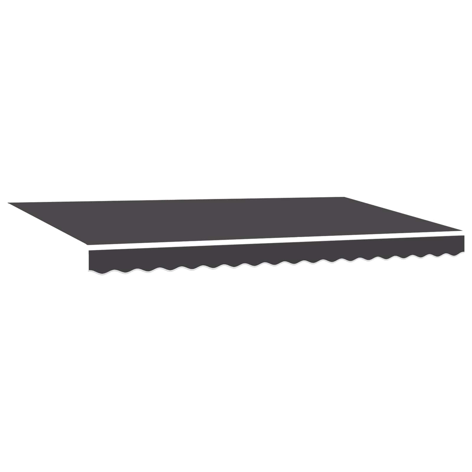 Tenda retrattile Antracite 350 x 200 cm Poliestere e Alluminio