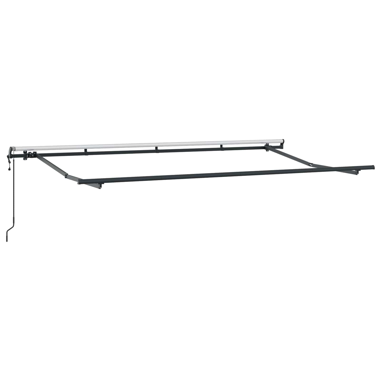 Tenda retrattile Antracite 350 x 200 cm Poliestere e Alluminio