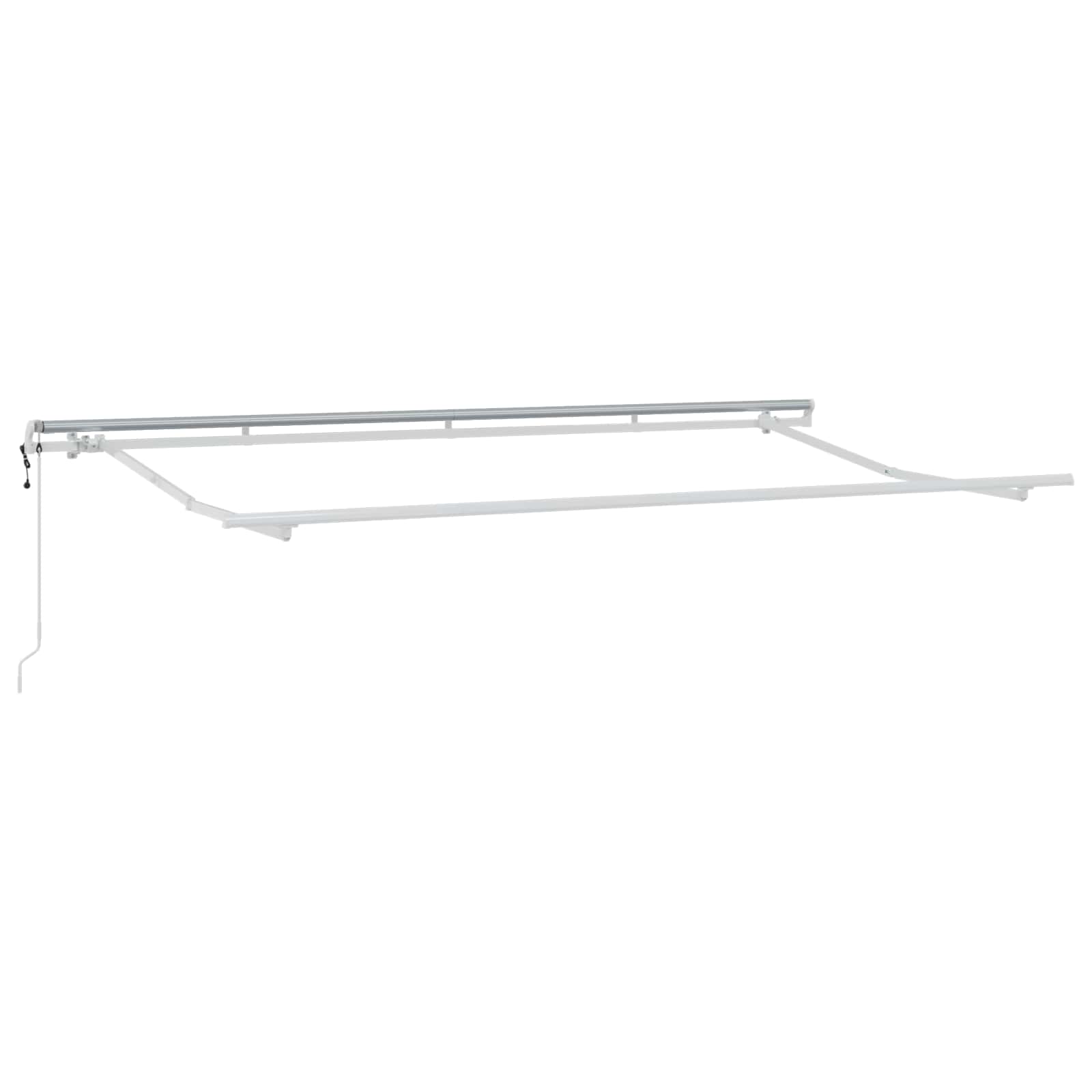Tenda retrattile Crema 400 x 200 cm Poliestere e Alluminio