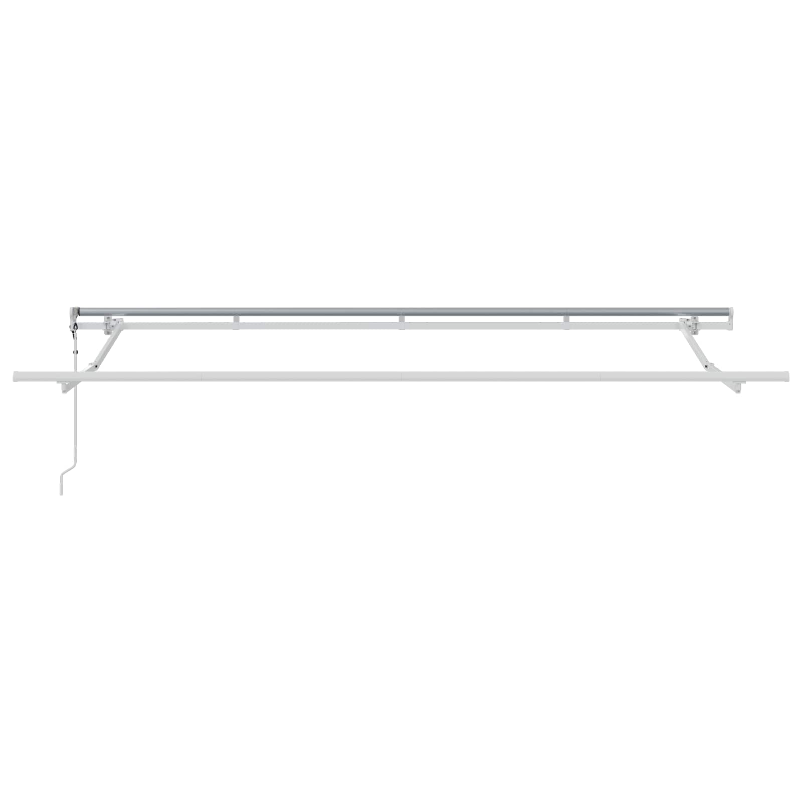 Tenda retrattile Crema 400 x 200 cm Poliestere e Alluminio