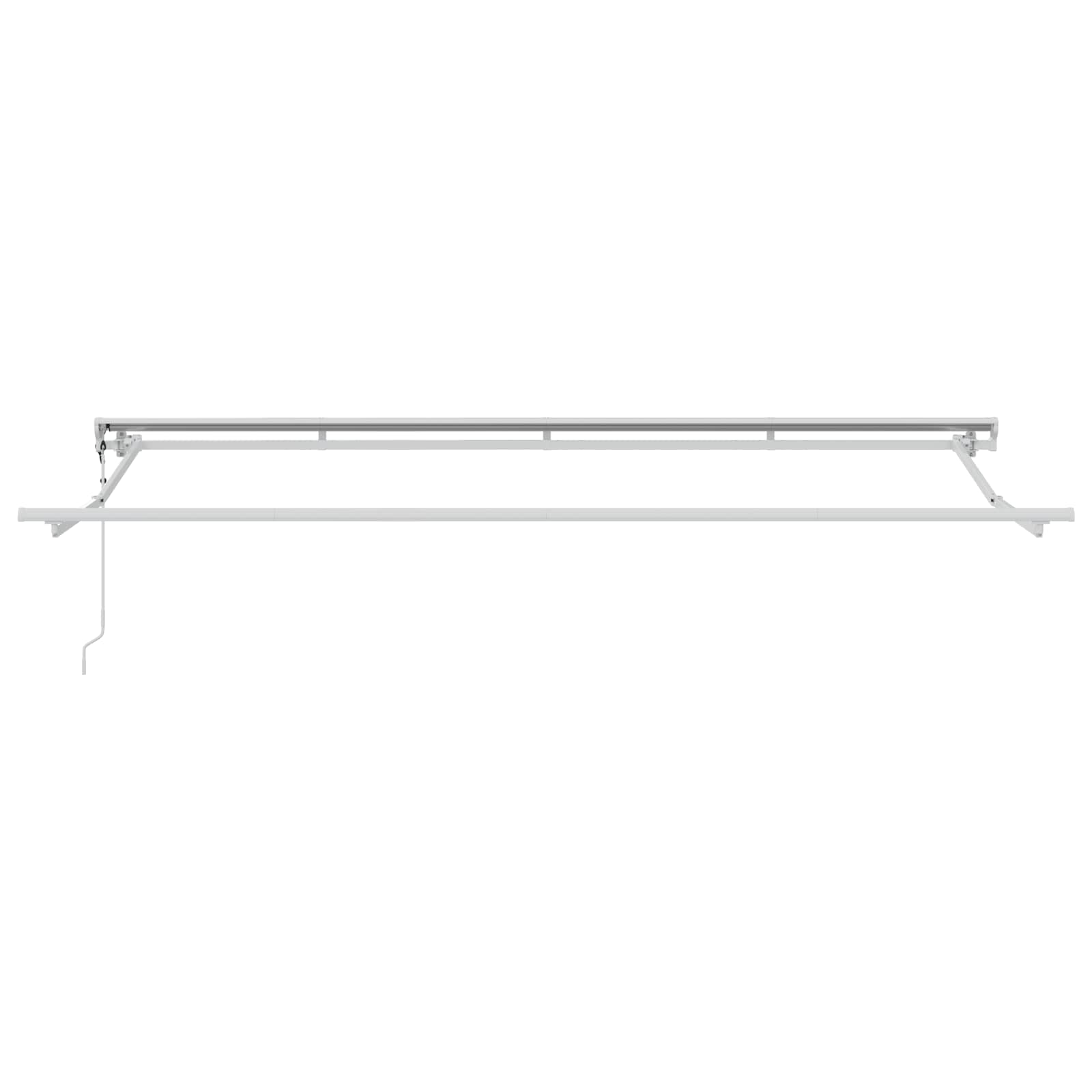 Tenda retrattile Antracite 400 x 200 cm Poliestere e Alluminio